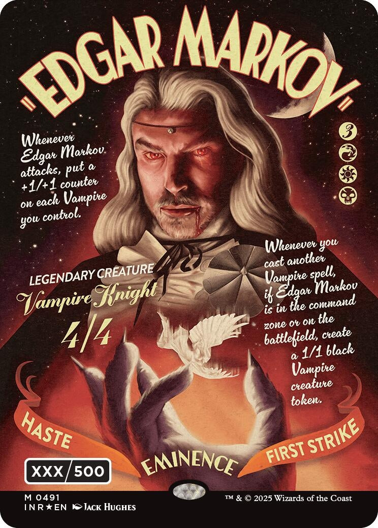 Image for Edgar Markov (Showcase) (Serial Numbered) (Double Rainbow Foil) (491) (INR) - Magic: The Gathering