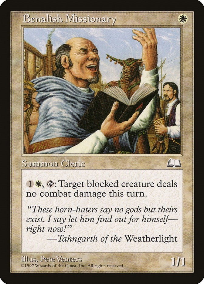 Image for Benalish Missionary (WTH) - Magic: The Gathering