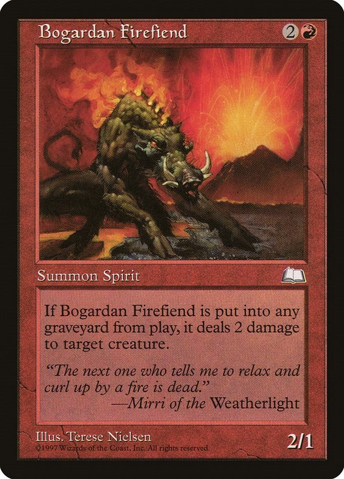Image for Bogardan Firefiend (WTH) - Magic: The Gathering