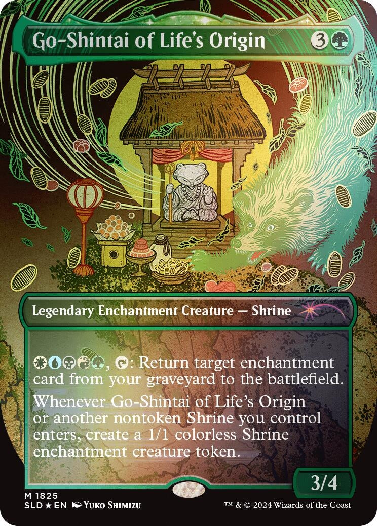 Image for Go-Shintai of Life's Origin (Rainbow Foil) (1825) (SLD) - Magic: The Gathering