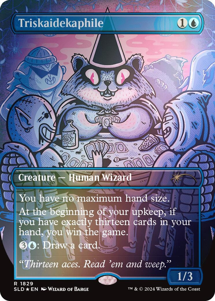 Image for Triskaidekaphile (Rainbow Foil) (1829) (SLD) - Magic: The Gathering