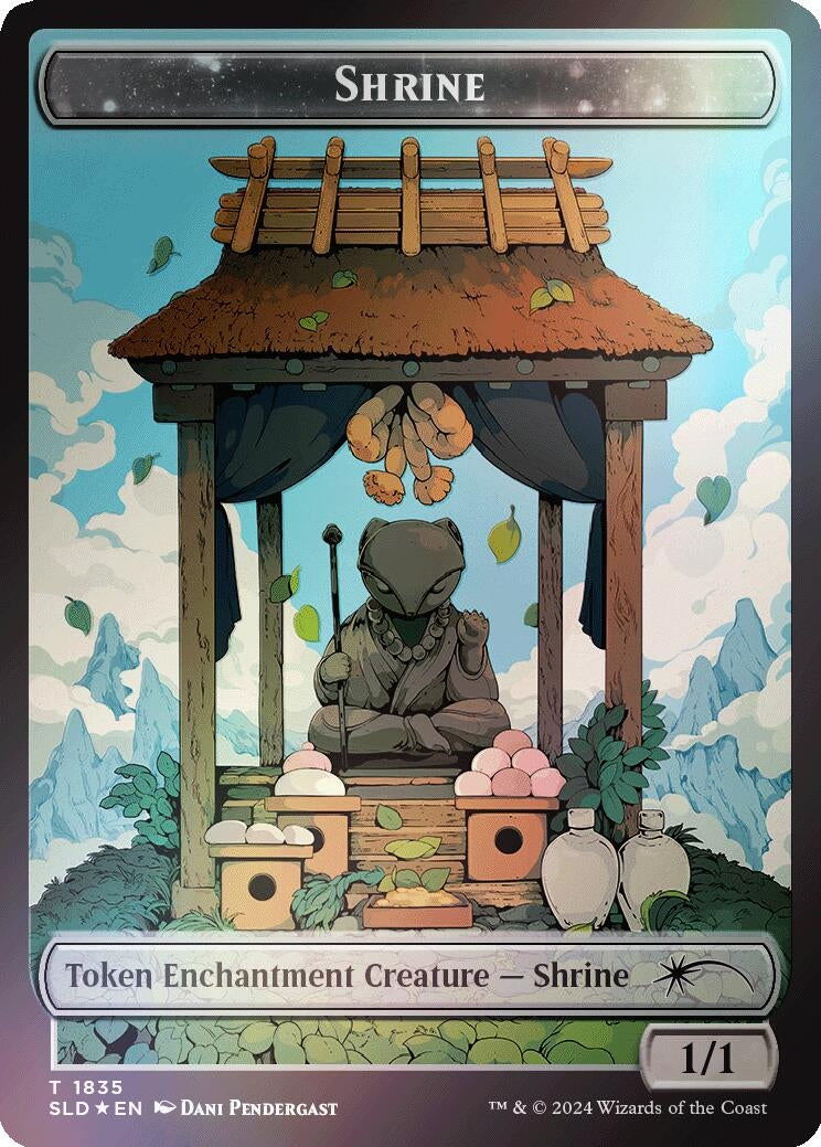 Image for Shrine Token (Rainbow Foil) (1835) (SLD) - Magic: The Gathering