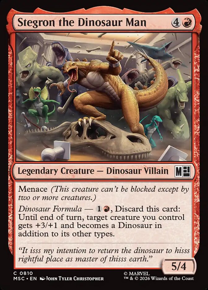 Stegron the Dinosaur Man