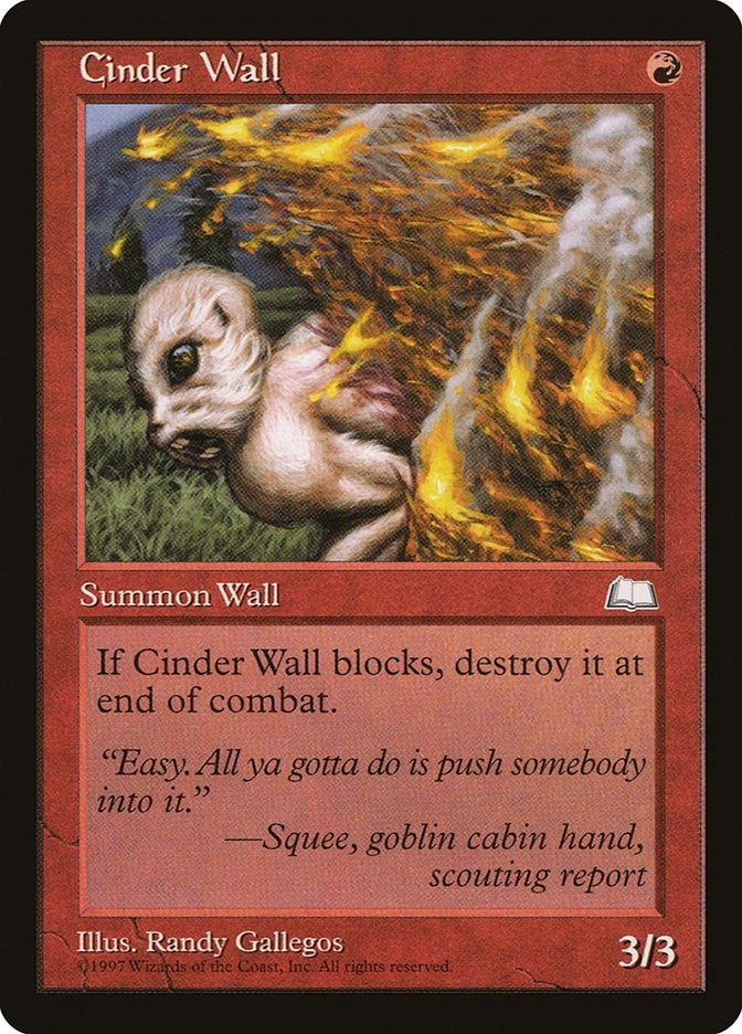 Image for Cinder Wall (WTH) - Magic: The Gathering