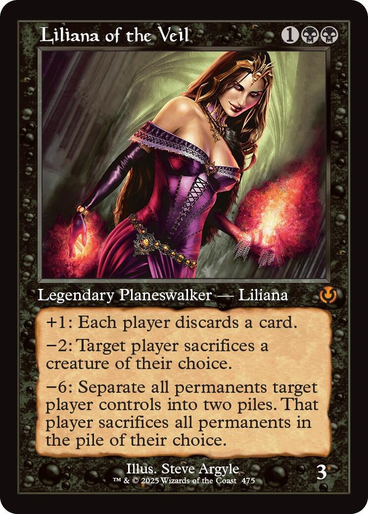 Image for Liliana of the Veil (Retro Frame) (475) (INR) - Magic: The Gathering