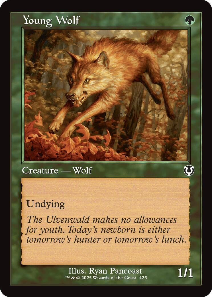 Image for Young Wolf (Retro Frame) (425) (INR) - Magic: The Gathering