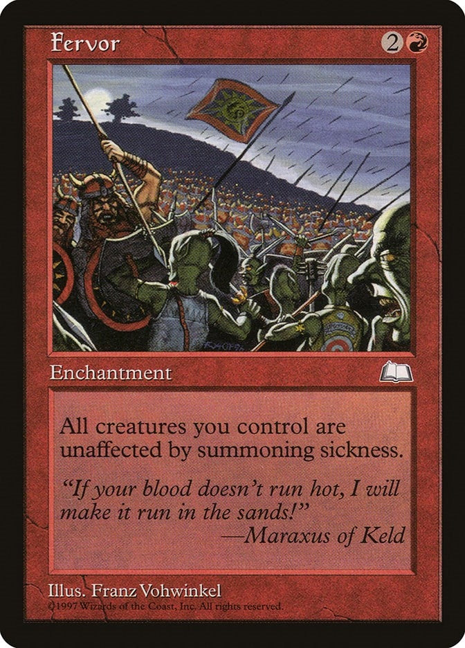Image for Fervor (WTH) - Magic: The Gathering