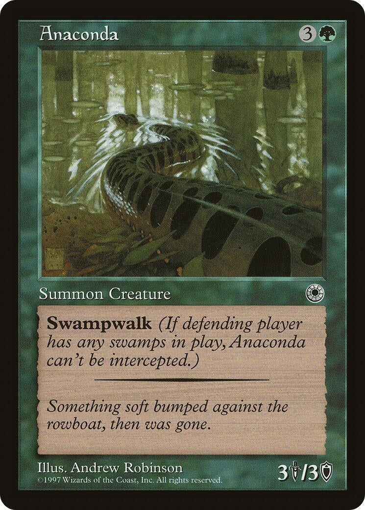 Image for Anaconda (Flavor Text) (POR) - Magic: The Gathering