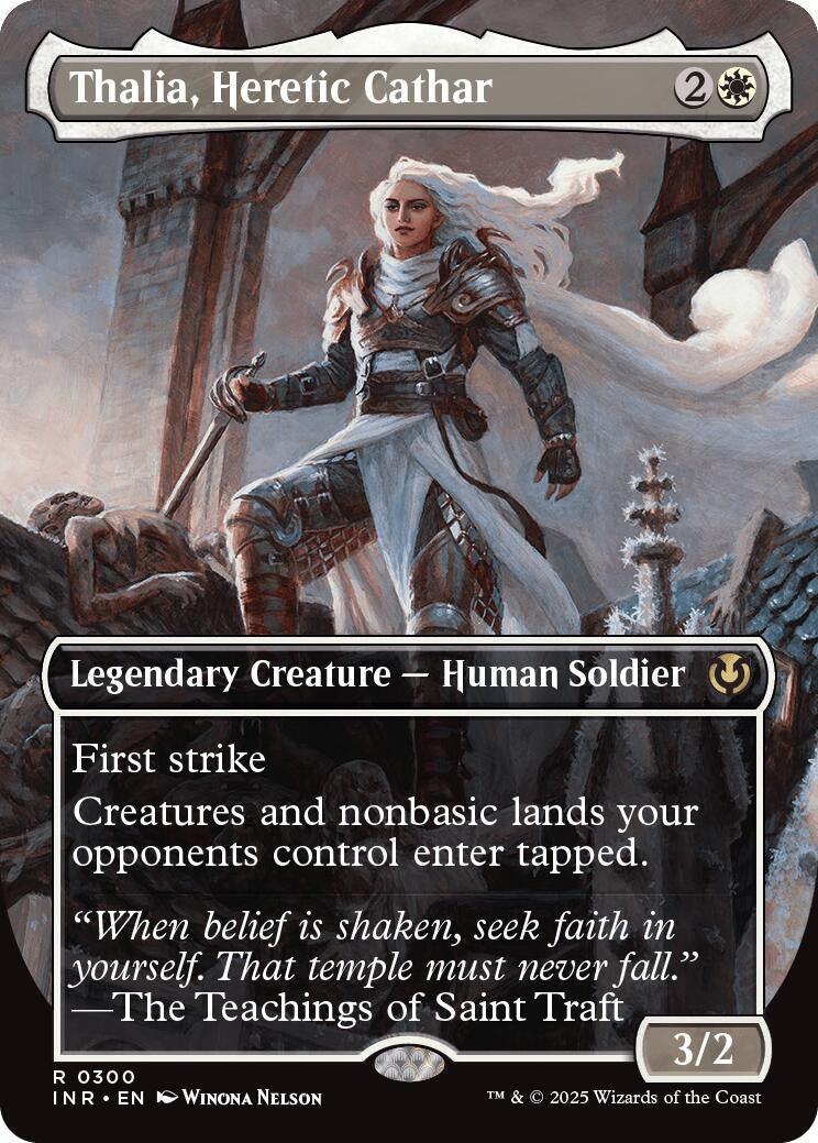 Image for Thalia, Heretic Cathar (Borderless) (300) (INR) - Magic: The Gathering