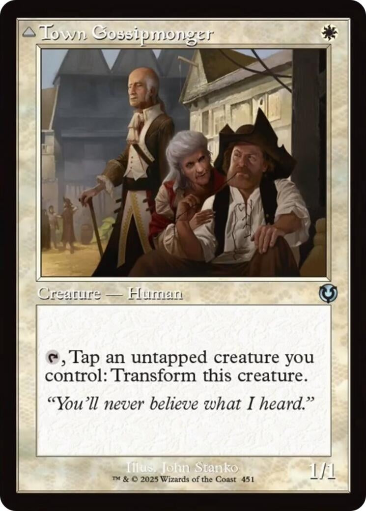 Image for Town Gossipmonger (Retro Frame) (451) (INR) - Magic: The Gathering
