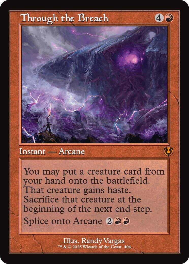 Image for Through the Breach (Retro Frame) (404) (INR) - Magic: The Gathering
