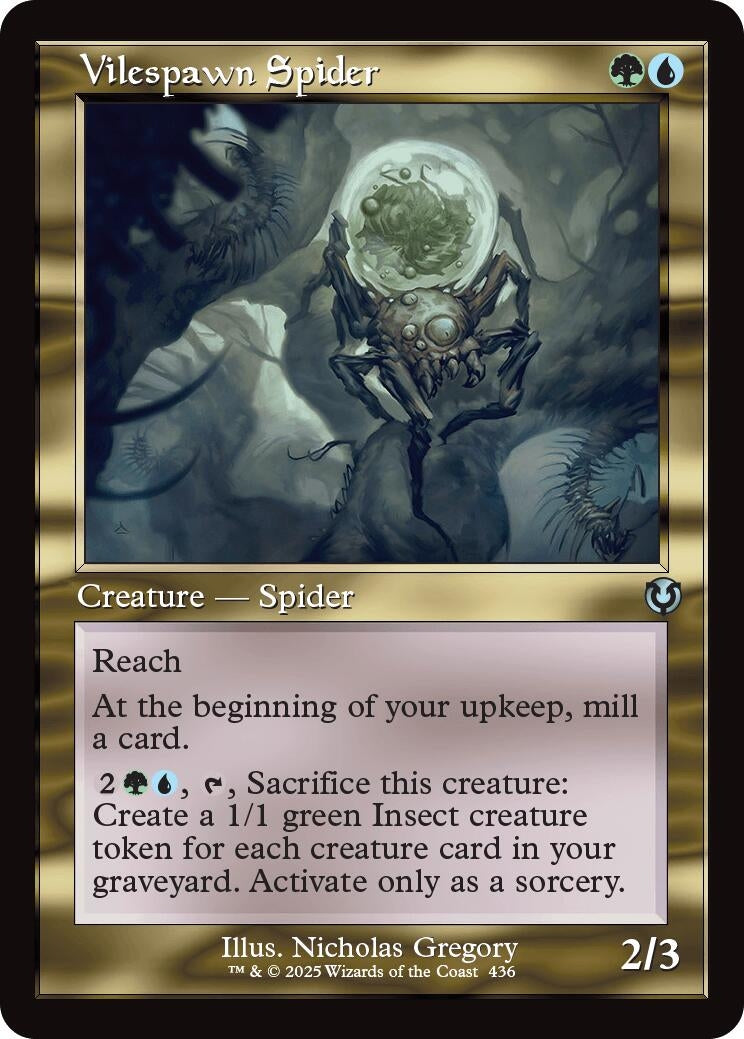 Image for Vilespawn Spider (Retro Frame) (436) (INR) - Magic: The Gathering