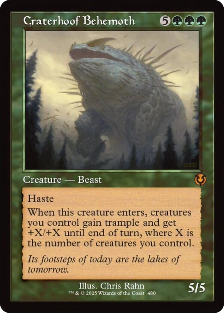 Image for Craterhoof Behemoth (Retro Frame) (480) (INR) - Magic: The Gathering