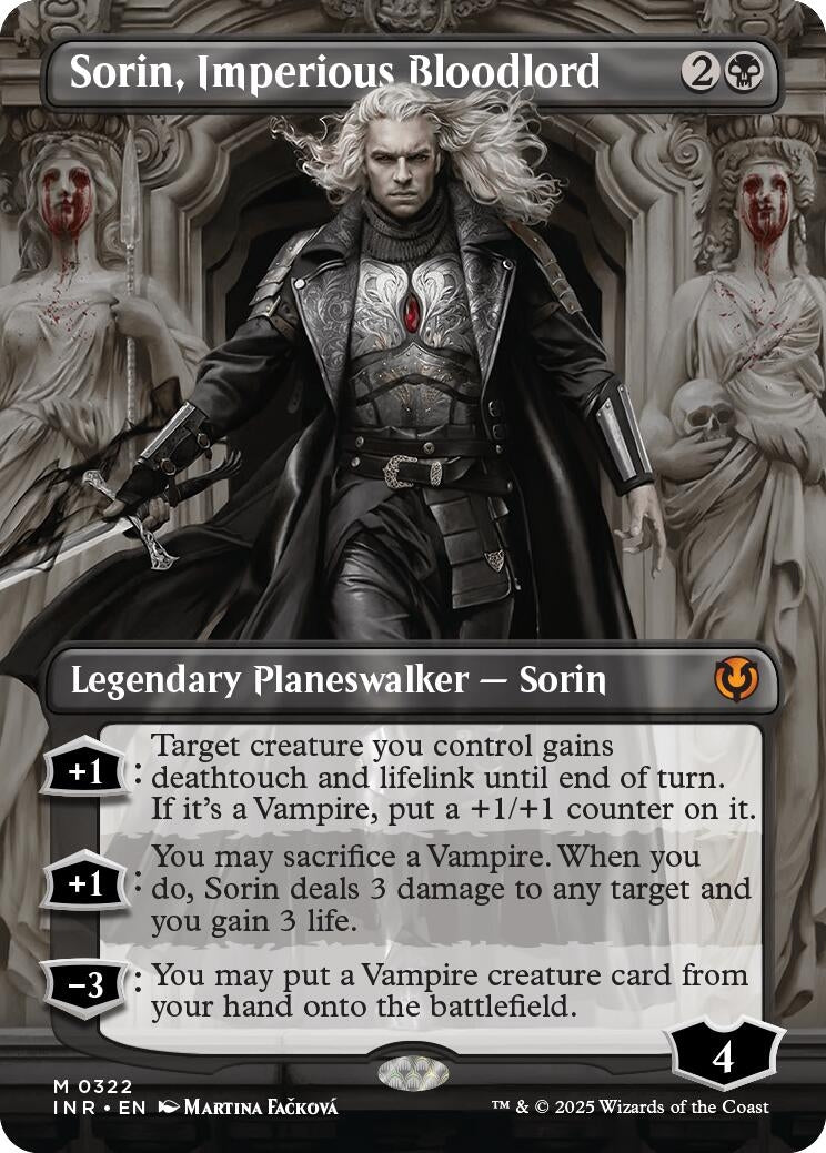 Image for Sorin, Imperious Bloodlord (Borderless) (322) (INR) - Magic: The Gathering