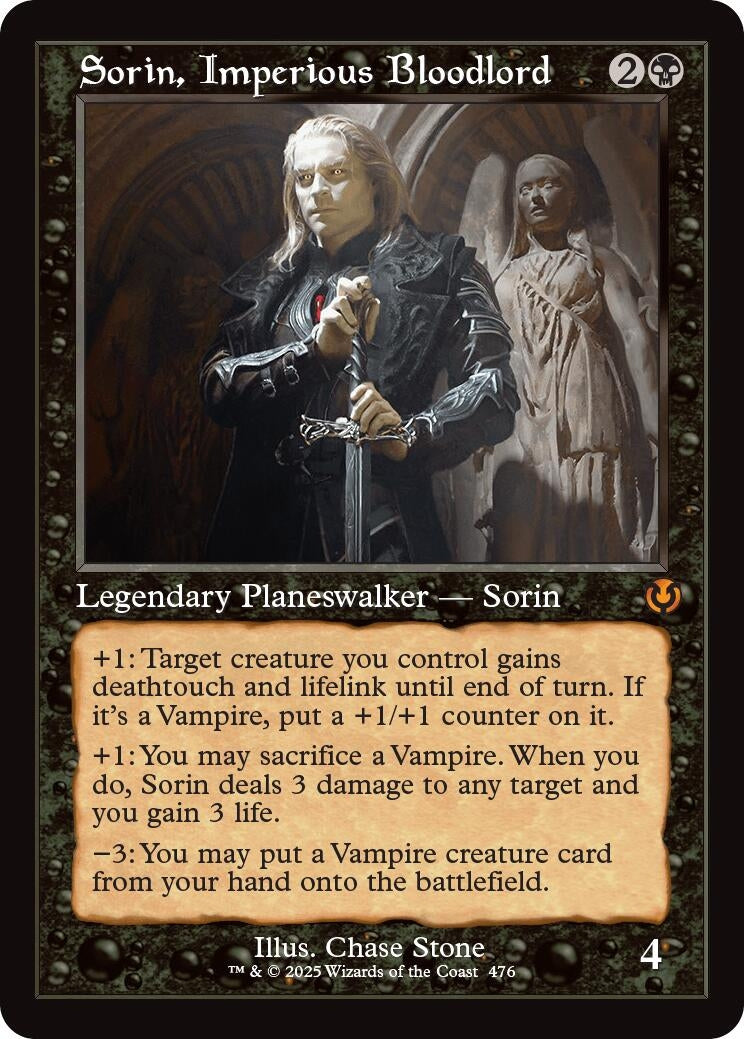 Image for Sorin, Imperious Bloodlord (Retro Frame) (476) (INR) - Magic: The Gathering