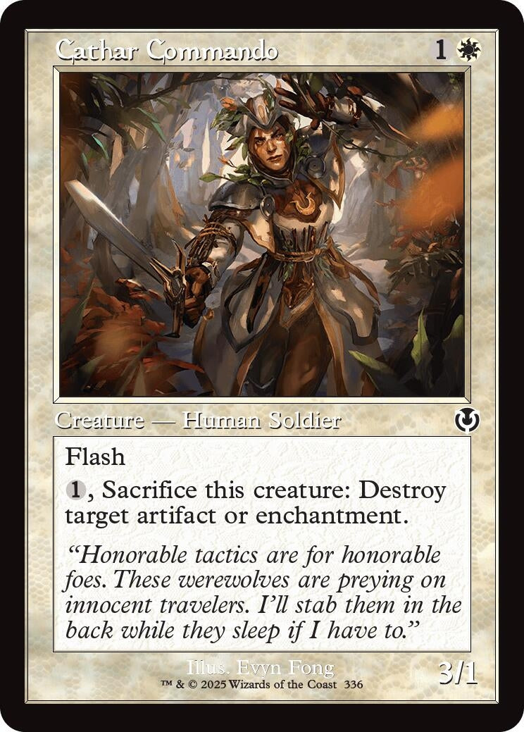 Image for Cathar Commando (Retro Frame) (336) (INR) - Magic: The Gathering