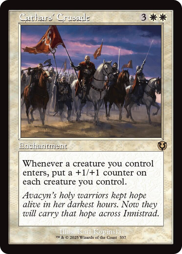 Image for Cathars' Crusade (Retro Frame) (337) (INR) - Magic: The Gathering