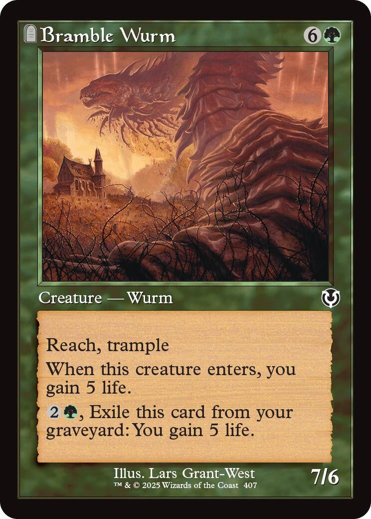 Image for Bramble Wurm (Retro Frame) (407) (INR) - Magic: The Gathering