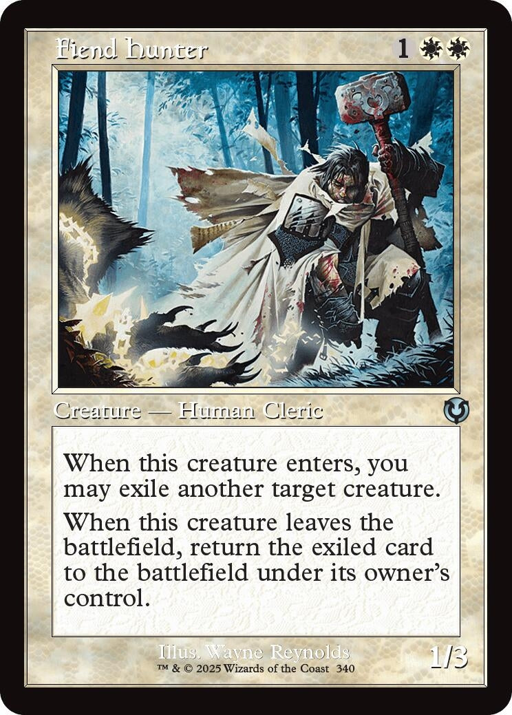 Image for Fiend Hunter (Retro Frame) (340) (INR) - Magic: The Gathering
