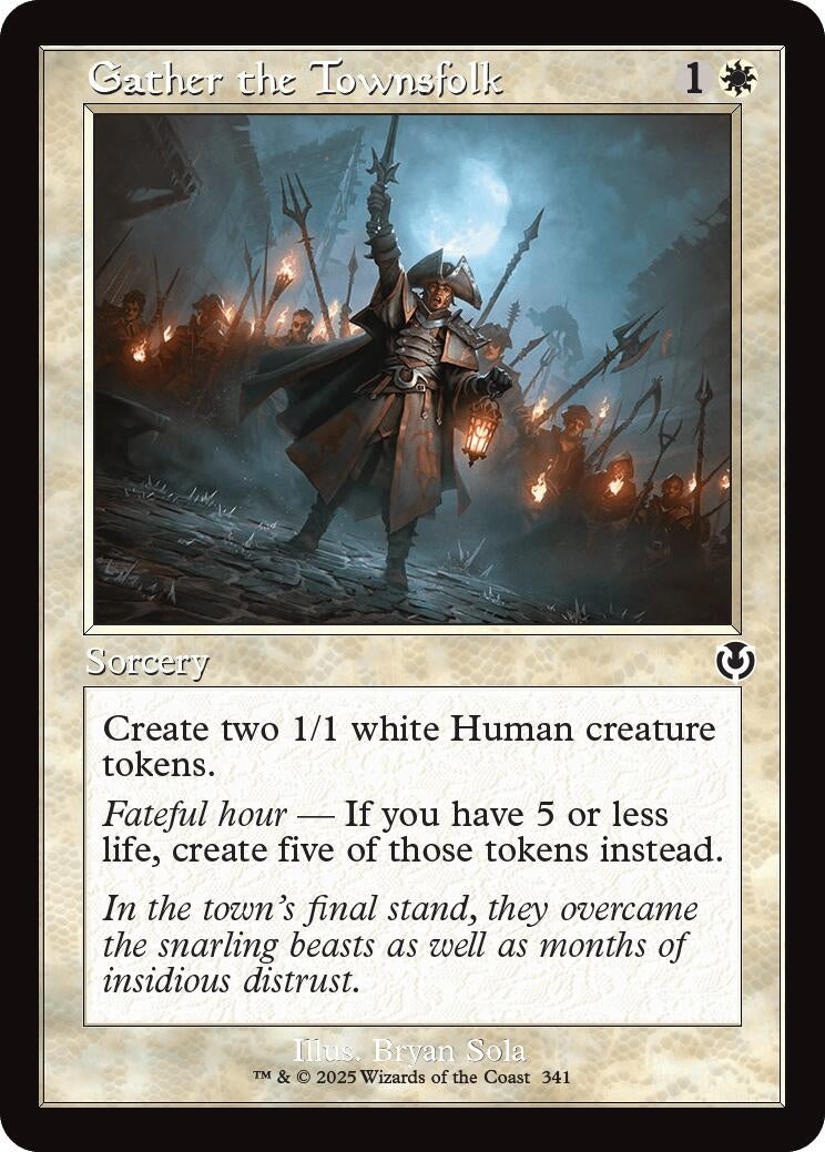 Image for Gather the Townsfolk (Retro Frame) (341) (INR) - Magic: The Gathering