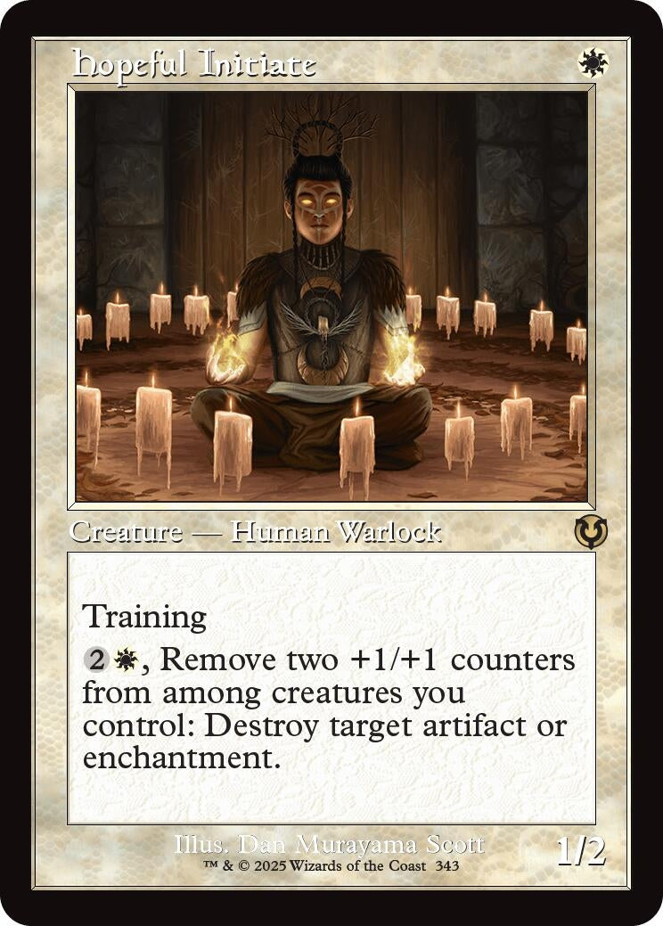 Image for Hopeful Initiate (Retro Frame) (343) (INR) - Magic: The Gathering