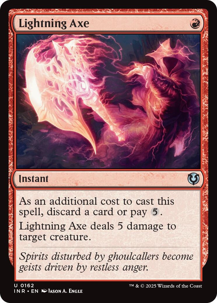 Image for Lightning Axe (162) (INR) - Magic: The Gathering