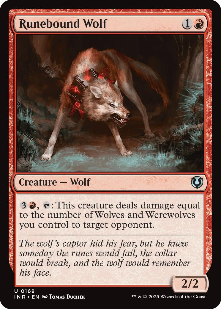 Image for Runebound Wolf (168) (INR) - Magic: The Gathering