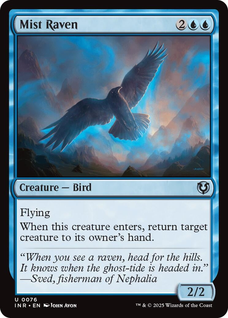 Image for Mist Raven (76) (INR) - Magic: The Gathering