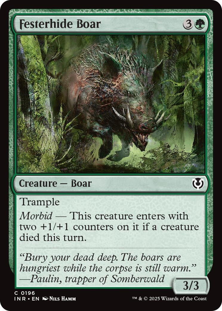 Image for Festerhide Boar (196) (INR) - Magic: The Gathering
