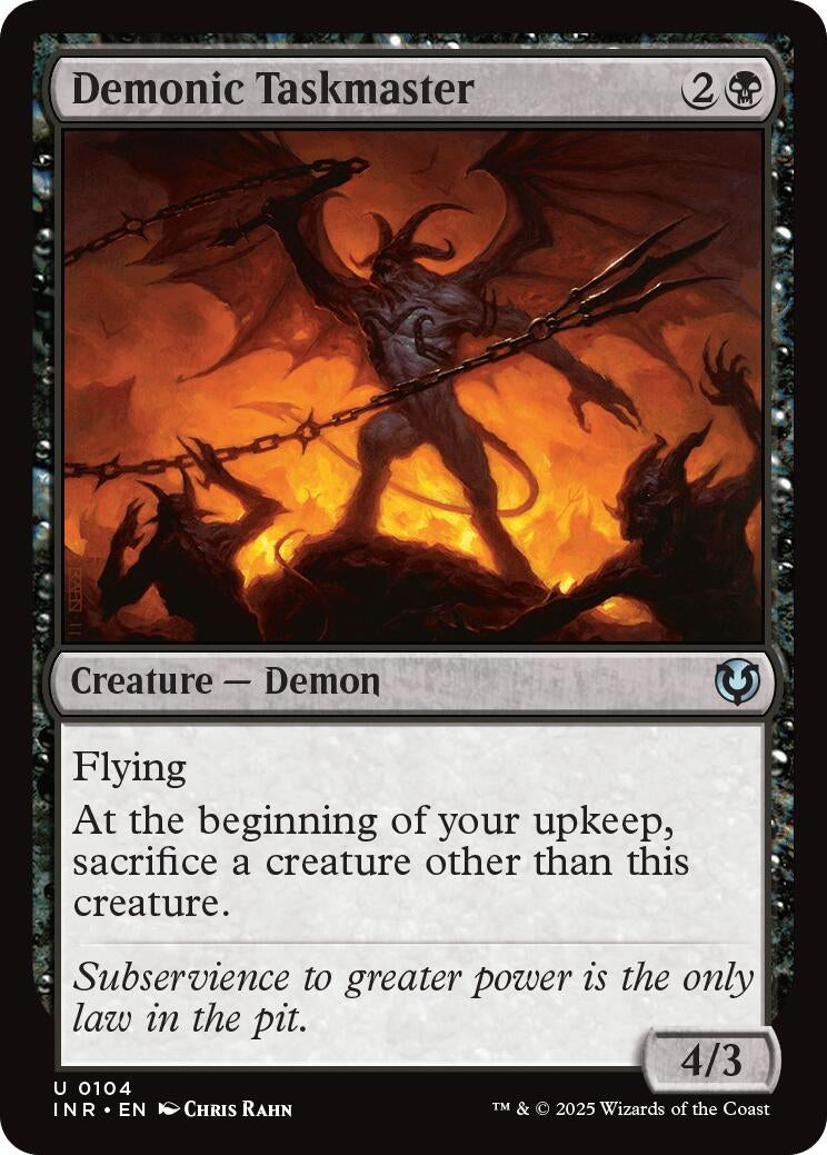 Image for Demonic Taskmaster (104) (INR) - Magic: The Gathering