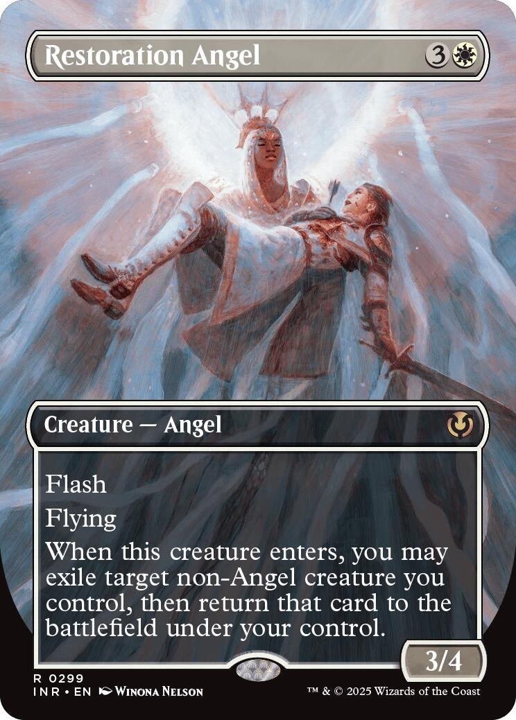 Image for Restoration Angel (Borderless) (299) (INR) - Magic: The Gathering