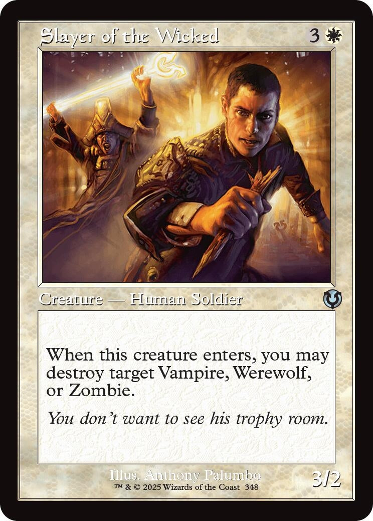 Image for Slayer of the Wicked (Retro Frame) (348) (INR) - Magic: The Gathering