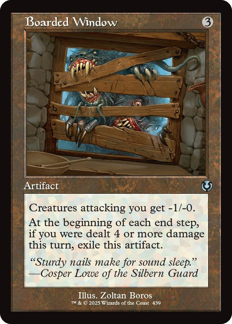 Image for Boarded Window (Retro Frame) (439) (INR) - Magic: The Gathering
