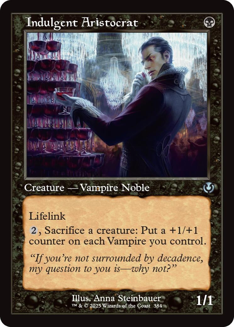 Image for Indulgent Aristocrat (Retro Frame) (384) (INR) - Magic: The Gathering