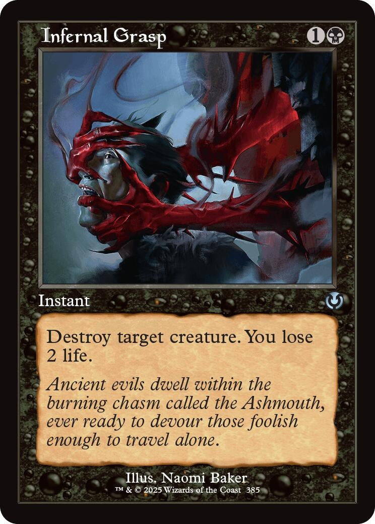 Image for Infernal Grasp (Retro Frame) (385) (INR) - Magic: The Gathering