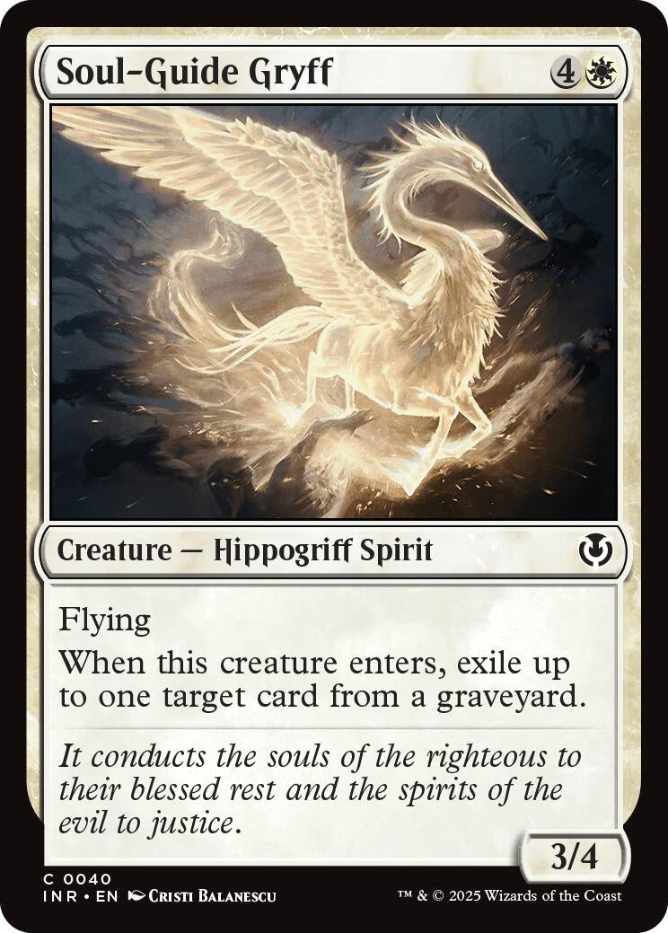 Image for Soul-Guide Gryff (40) (INR) - Magic: The Gathering