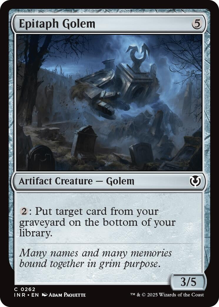 Image for Epitaph Golem (262) (INR) - Magic: The Gathering
