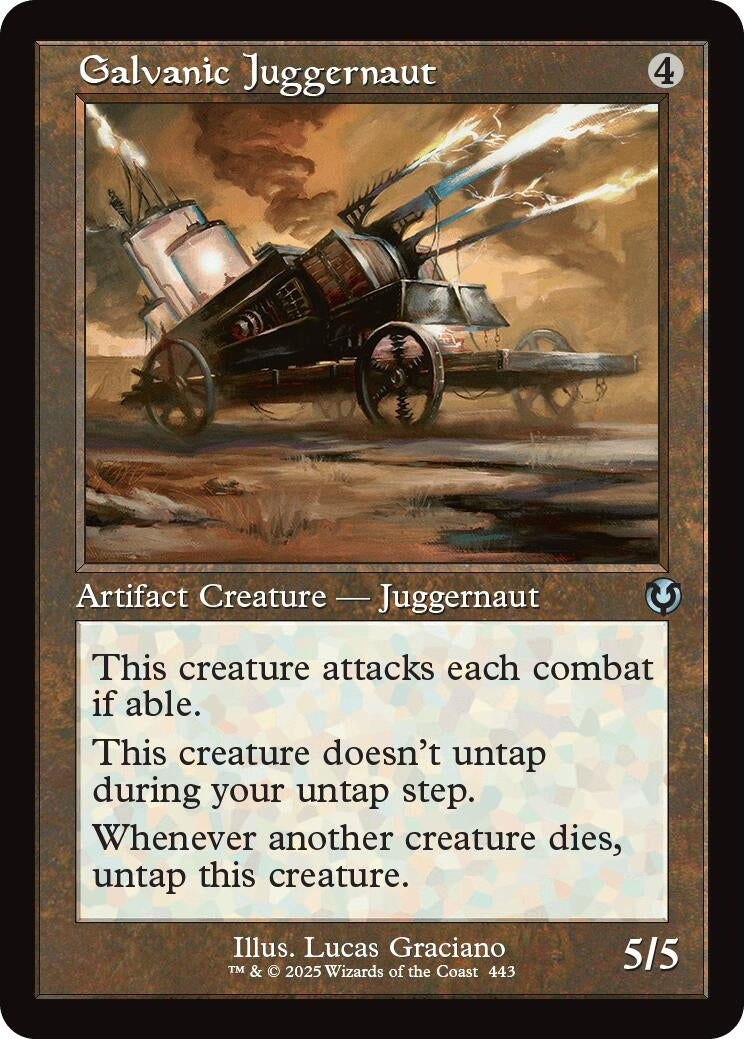 Image for Galvanic Juggernaut (Retro Frame) (443) (INR) - Magic: The Gathering