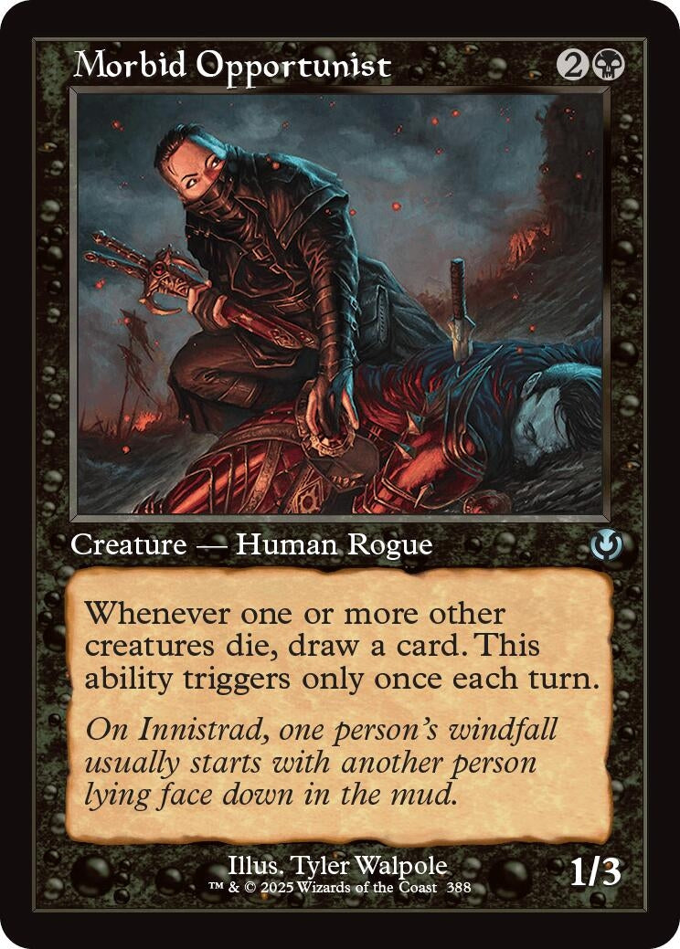 Image for Morbid Opportunist (Retro Frame) (388) (INR) - Magic: The Gathering