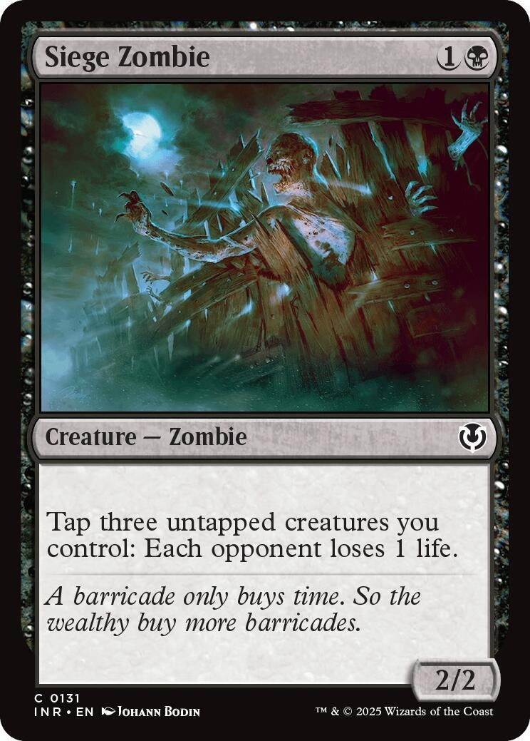 Image for Siege Zombie (131) (INR) - Magic: The Gathering