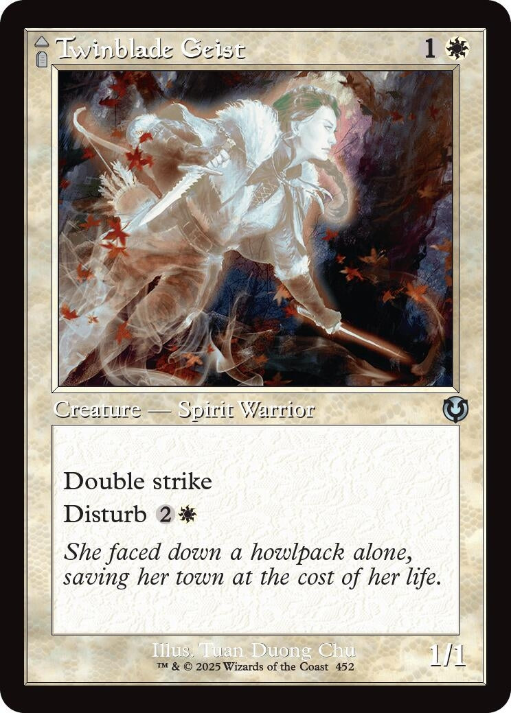 Image for Twinblade Geist (Retro Frame) (452) (INR) - Magic: The Gathering