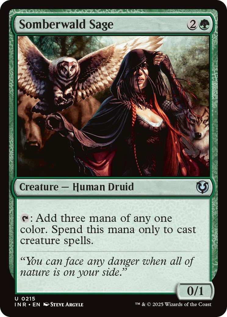 Image for Somberwald Sage (215) (INR) - Magic: The Gathering