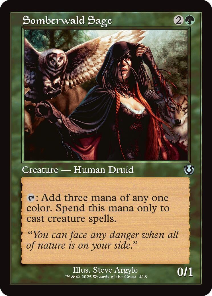 Image for Somberwald Sage (Retro Frame) (418) (INR) - Magic: The Gathering