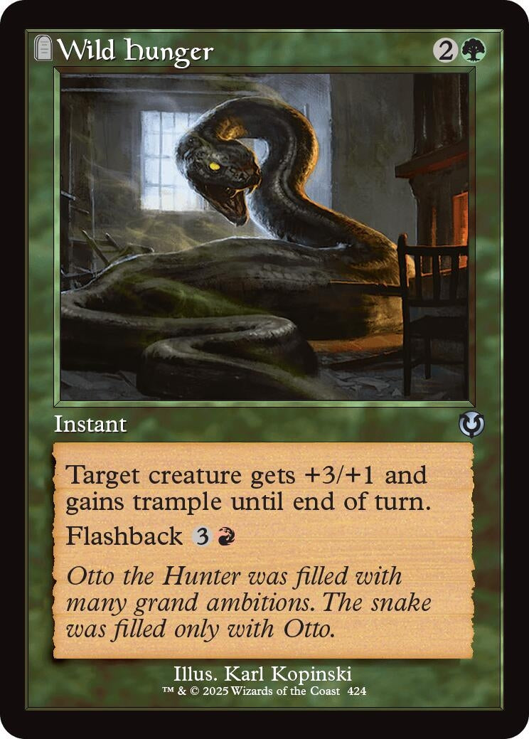 Image for Wild Hunger (Retro Frame) (424) (INR) - Magic: The Gathering