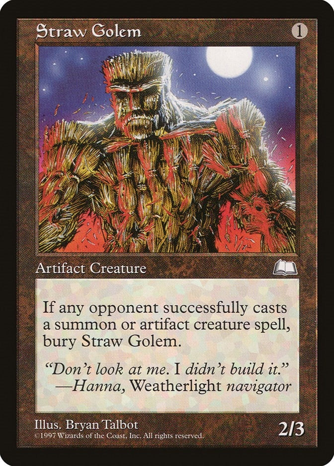 Image for Straw Golem (WTH) - Magic: The Gathering