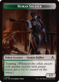 Image for Human Soldier (0020) // Emblem - Tamiyo, Field Researcher Double-Sided Token (20 // 26) (INR) - Magic: The Gathering