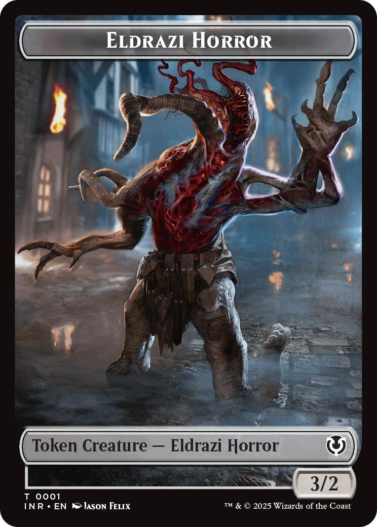 Image for Eldrazi Horror // Human Soldier (0003) Double-Sided Token (1 // 3) (INR) - Magic: The Gathering