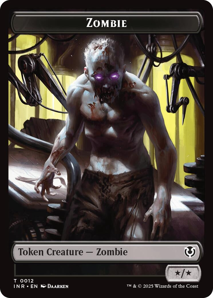 Image for Zombie (0011) // Zombie (0012) Double-Sided Token (11 // 12) (INR) - Magic: The Gathering