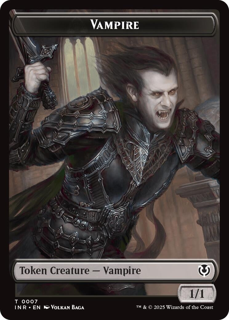 Image for Vampire (0007) // Vampire (0008) Double-Sided Token (7 // 8) (INR) - Magic: The Gathering