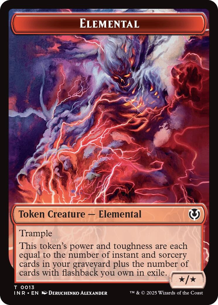 Image for Elemental // Human (0014) Double-Sided Token (13 // 14) (INR) - Magic: The Gathering